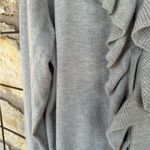 st. john's bay St John’s Bay woman’s ruffled cardigan sweater heather gray size 2X plus size Photo 8