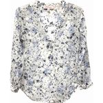 Philosophy Long Sleeve Lightweight Semi Sheer Floral V-Neck Blouse Size XS Photo 1