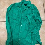 J.Crew  women’s Kelly Green Button-Up Shirt Photo 0