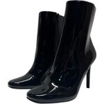 Anne Michelle 4 Inch Stiletto Ankle Boots Black Patent 7.5 Photo 0
