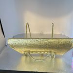 Beautiful handbag or clutch. Gold colored. The snap has a faux pearl on … Photo 4