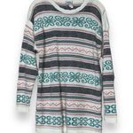 VINTAGE Cricket Lane women's medium pullover sweater shoulder pads metallic grey Pink Photo 0