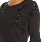 Lilly Pulitzer Bartlett Embellished Sweatshirt Dress Onyx Black Small Photo 2