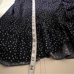 Amazon 🎈Navy/White Polka Dot Wrap Mini Dress  Size L Photo 9