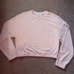 Garage  light pink cropped ribbed sweater size medium Photo 0