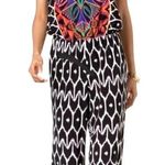 Trina Turk X INC International Concepts Tribal Print strapless Jumpsuit Size S Photo 0