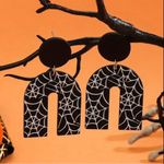 🌸 4 for $20 Halloween Chic: Black Spider Web U Photo 2