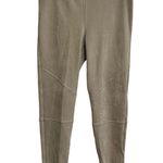 Karen Kane  Tan Moto Pants Women Size XL Faux Suede Leather British Khaki Photo 3