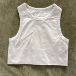 Zella Z by cropped racer back tank top. Size small. Color pale purple Photo 0