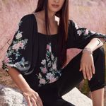 Johnny Was  Byrdie Blouse Top Black Floral size small
NWT Photo 2