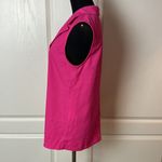 TWO TONE RED & PINK COLOR BLOCK SLEEVELESS BUSINESS LONG FIT BLAZER Photo 2