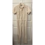 Everlane 100% Organic Cotton Short Sleeve Denim Coverall in Bone,sz 0 Photo 4