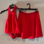 B Darlin  Red Backless Two Piece Dress Photo 0