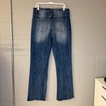 Risen Jeans High Rise Wide Leg Dark Wash Jeans Women’s Size 1XL Stretchy Jeans Blue Photo 4