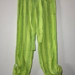 Victoria's Secret Vintage VS PINK Stripe Pajama Pants Y2K Early 2000s Cotton Lounge S Green W Belt Photo 0