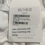 Revolve Rumer White Swiss Dot Gypsy A Line Mini Dress Cutouts Long Sleeve NWT White Photo 8