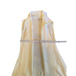 Loft Cream Open Front Sleeveless Cardigan Knit Vest with Tassels Fringe Sz M Photo 5