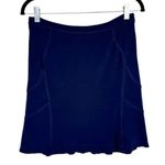 Love moschino Jersey Knit Skirt Sz 6 Navy Blue Photo 1