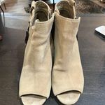 Marc Fisher Cream Peep-Toe Ankle Booties Photo 0