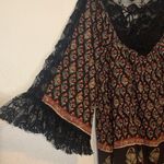 Free People  Floral Festival Nomad Mini Dress with Lace Bell Sleeves Size XS Photo 7