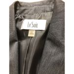 Le Suit Blazer Womens Size 8 Gray One Button Career Work Office Jacket Lined Photo 5