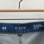 J.Crew 96 Slim Cropped Ankle Wide Leg Jeans Denim Blue Size 33 Photo 2