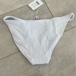 ANDIE NWT Demi Moore  Swim White Crochet Tropez Bottom Large Midrise Classic Fit Photo 9