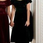 Hill House 💕💕 The Akilah Nap Dress ~ Burgundy Velvet Small S NWT Photo 4