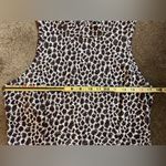 Akemi + Kin Anthropologie  Top Sleeveless Leopard Burgundy White Metallic Medium Photo 9