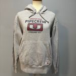 American Eagle Y2K  retro 90s gray pipecrew hoodie, men’s size xs Photo 1