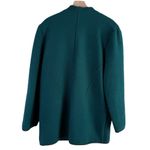 Vintage Geiger Austria Boiled Wool Coat Jacket Pine Green 100% Pure Wool, Large Photo 11