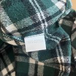 Selina Lounge Plaid Flannel Pajama Shirt Green Size Medium Photo 7