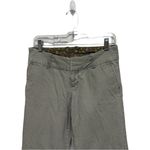 Gap  Y2K Green Pin Striped Low Rise Wide Leg Pants Size 4 Ankle Length Vintage Photo 1