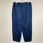 Quince  Deep Navy Blue 100% European Pants Pull On Small Photo 4