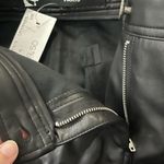 Karl Lagerfeld NWOT  Paris Faux Leather Lace Up Mini Skirt Black Size 4 Photo 8