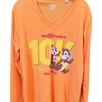 Disney  Orange Long Sleeve Tee Chip and Dale RunDisney 10K Photo 0