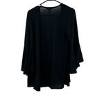 LC Lauren Conrad  size small black open front cardigan sweater bell‎ sleeves Photo 1