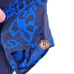 Free People  blue floral linen blend mini dress 2‎ Photo 4