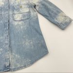 7 For All Mankind Bleached Denim Chambray Shirt XS Photo 4