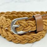 Brown Rope Braided Woven Faux Leather Trim Belt Size XS Womens Photo 8