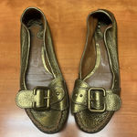 Chloe Paddington Moc Toe Loafer Ballet‎ Flat Copper Gold Bronze SZ 7.5 designer Photo 0
