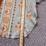 Anthropologie Postage Stamp XS‎ Short Sleeve Cotton Shirt Boho Floral Photo 8