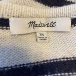 Madewell Stripe Play Sweater Tank Knit Top Black Cream Cotton Viscose Size XS Photo 4