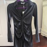 public desire button up mini dress Photo 0