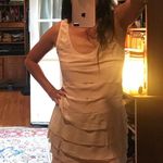 LISA MAREE Silk Mini Dress. Heart Cut Out. Nude/Blush. XS. NWOT Pink Photo 10