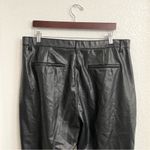Abercrombie & Fitch Abercrombie Fitch Womens Pants Black Faux Leather Skinny High Rise Size 20 Photo 3