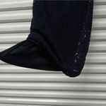 Beige by eci Womens Dress Sz 4 Navy Blue Lace Short Sleeve Office Party Wedding Photo 4