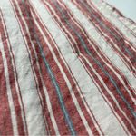 Bryn Walker  Ella Red White Striped Wide Leg Cropped Linen Pant Womens Size Small Photo 9