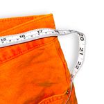 ZARA  women’s orange wide leg high rise jeans size 34 Photo 3