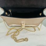 Coach Women's Turnlock Chain Crossbody Leather Bag, Platinum/Gold, NWOT Photo 6